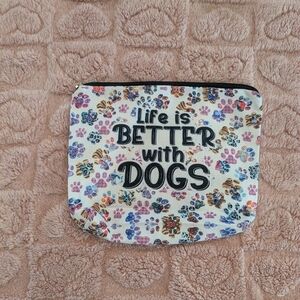 2/$10 New Dog Paw Print Pouch - Multicolor